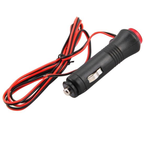 12V-24V Auto Car Socket Plug Lighter Extension Connector Cord with Switch