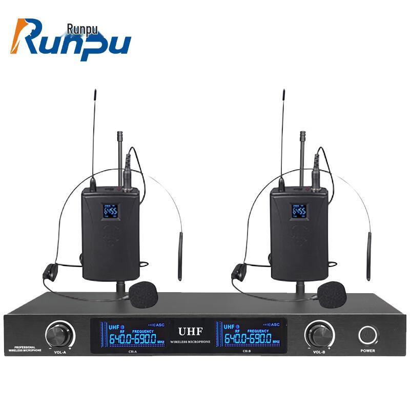 Runpu RP-WX8002L Dual Wireless Lavalier Microphone System (CN version)