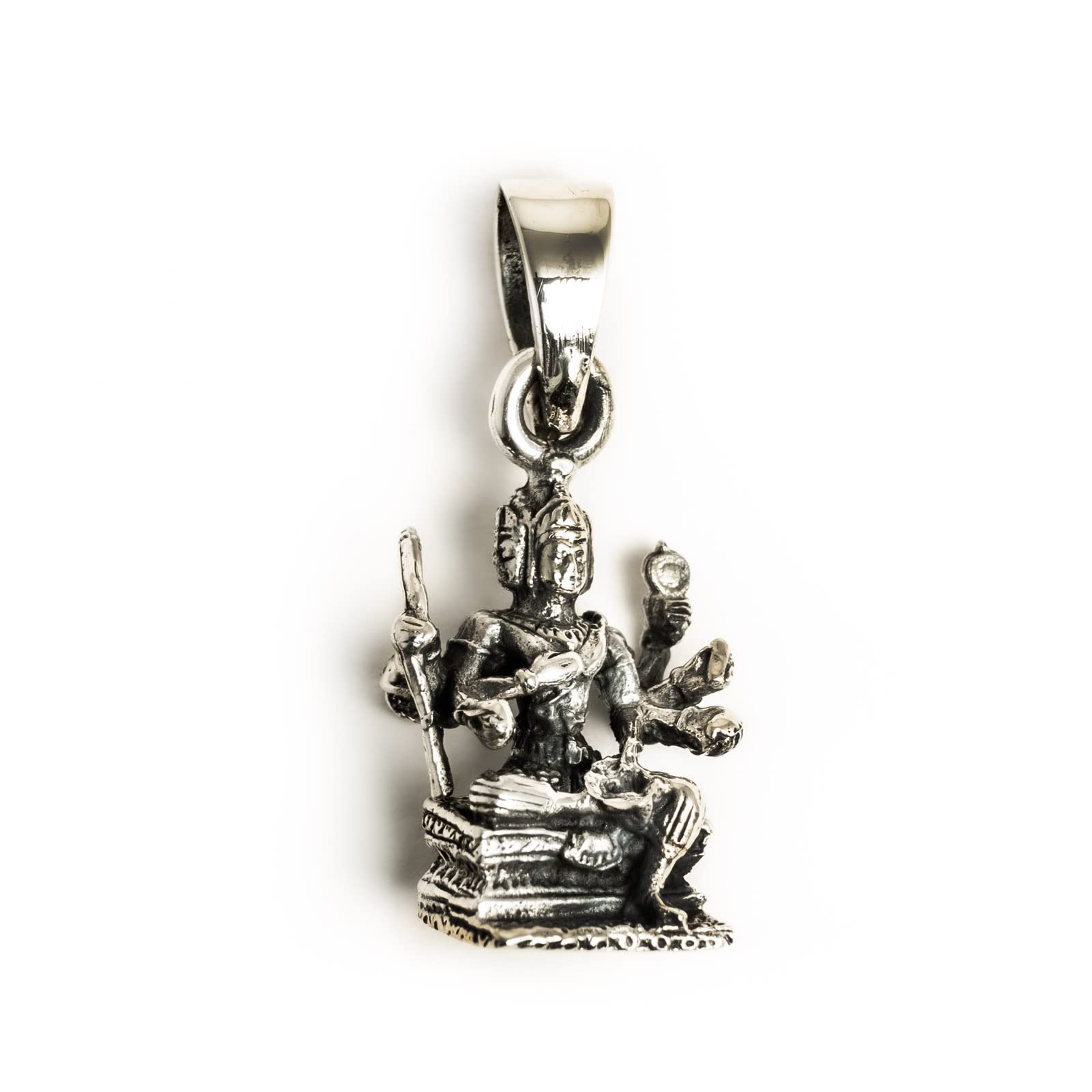 

Brahma Indian God Amulet Sterling Silver 925 Pendant Pendant Top