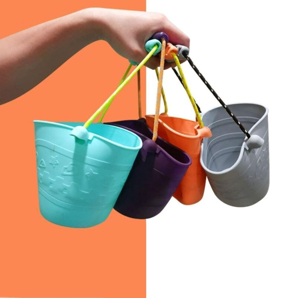 Rubber Sandbox Bucket - Peach