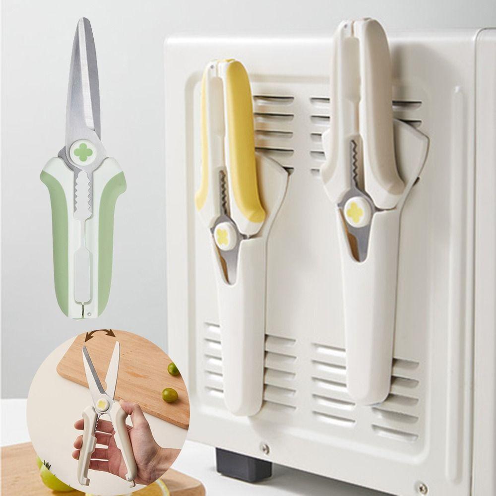 with Magnetic Cover Food Shears Stainless Steel Utility Scissors Kitchen Scissors Poultry