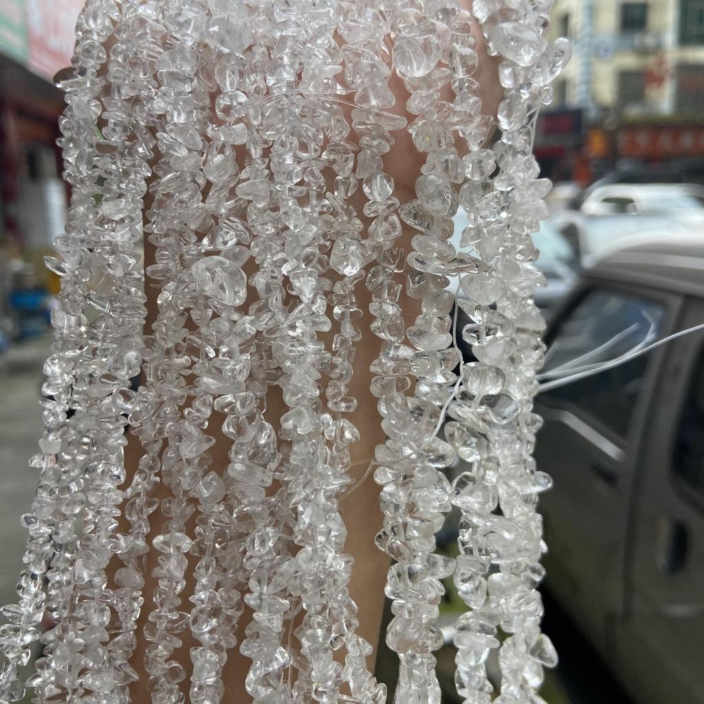 Clear Quartz Irregular Beads 5-8mm: Natural Semi-finished DIY Bracelet Accessories
