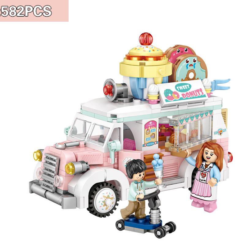 Iluminar Mini Street View Building Blocks Postre Coffee Store Compatib Iluminar Mini Street View Building Blocks Postre Coffee Store Compatib