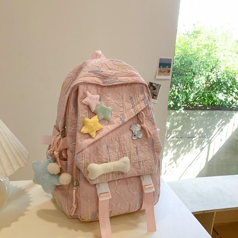 New Schoolbag Female Students Korean High School Students Junior High School Students Shoulder Bag Cute Large Capacity High Value Backpack