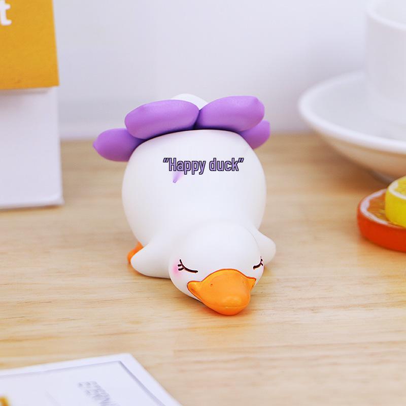 Hello Duck Healing Ornament: Cute Duck Desk & Car Decoration
