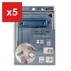 Kutsuwa HiLine Yonbun-Cutz Binder, Sheer Blue