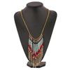 Foreign Trade Best-Selling Resin Clothing Chains European American Bohemian Ethnic Style Handmade Beaded Tassel Four Seasons