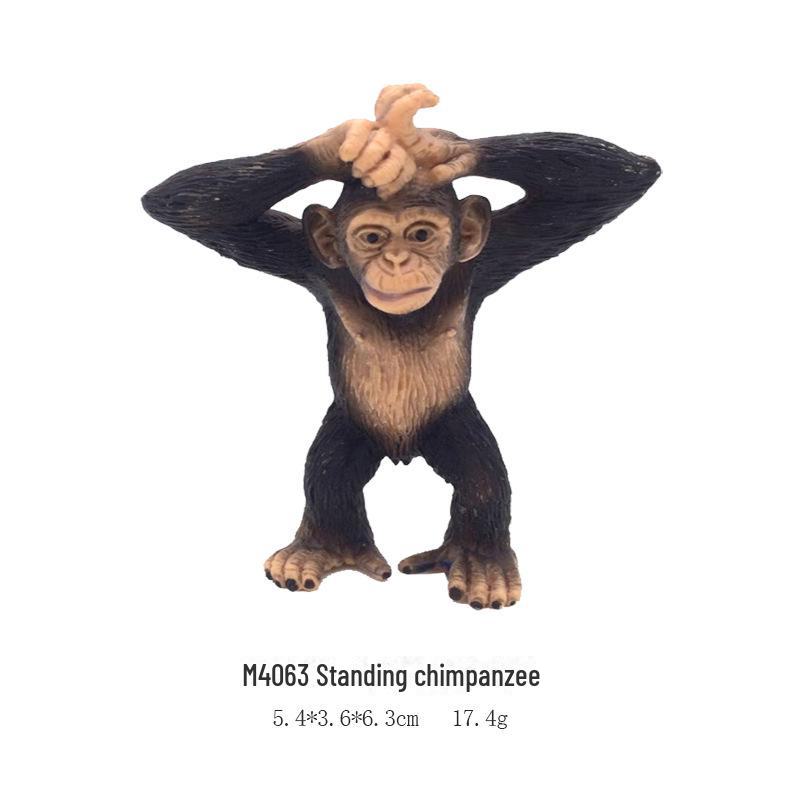 Cross-border Children's Educational Orangutan Model Toy: Handcrafted Static Chimpanzee Ornament