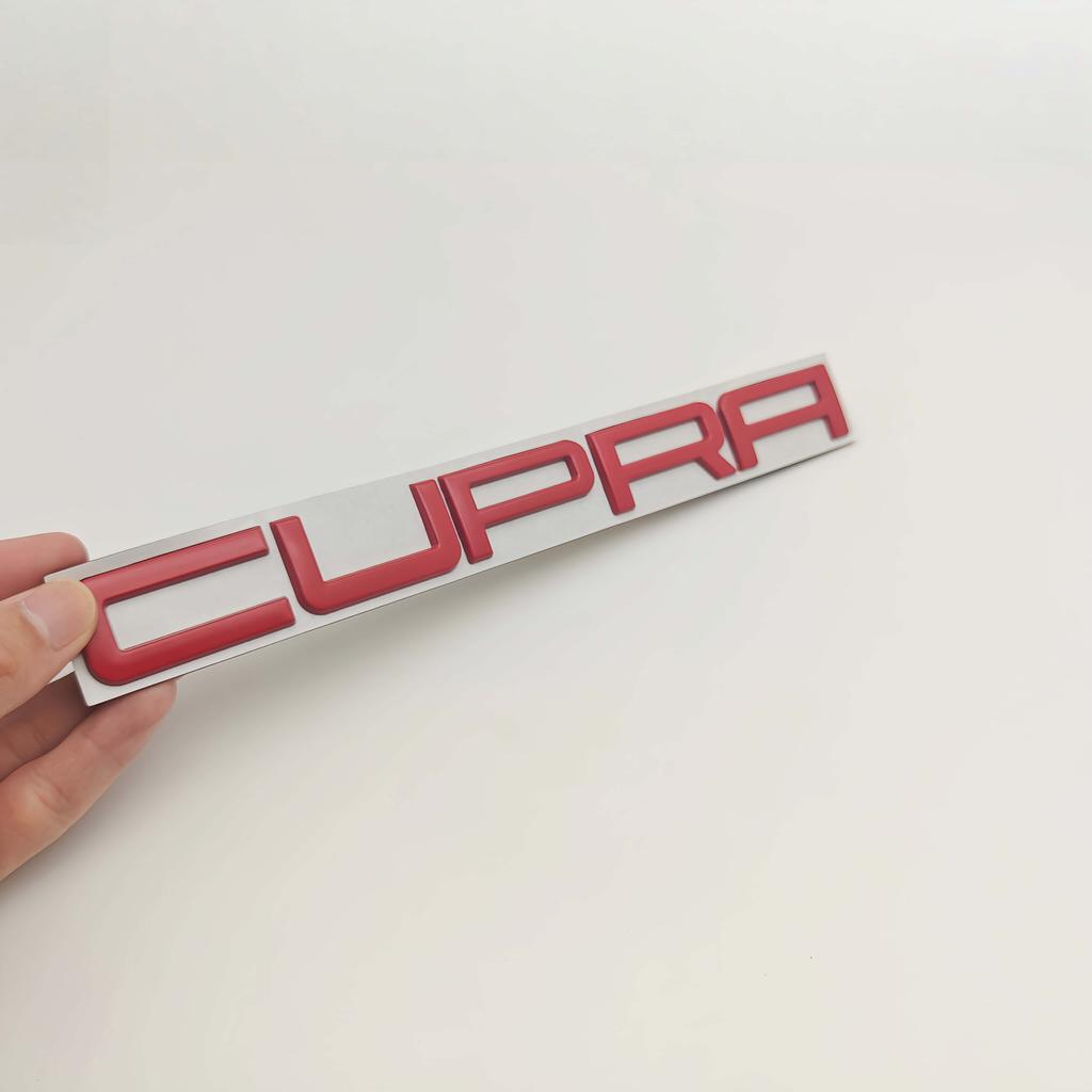 1 st 3D Metall CUPRA Märke Klistermärke Skärm Baklucka Framhuv Grill Emblemdetalj för CUPRA