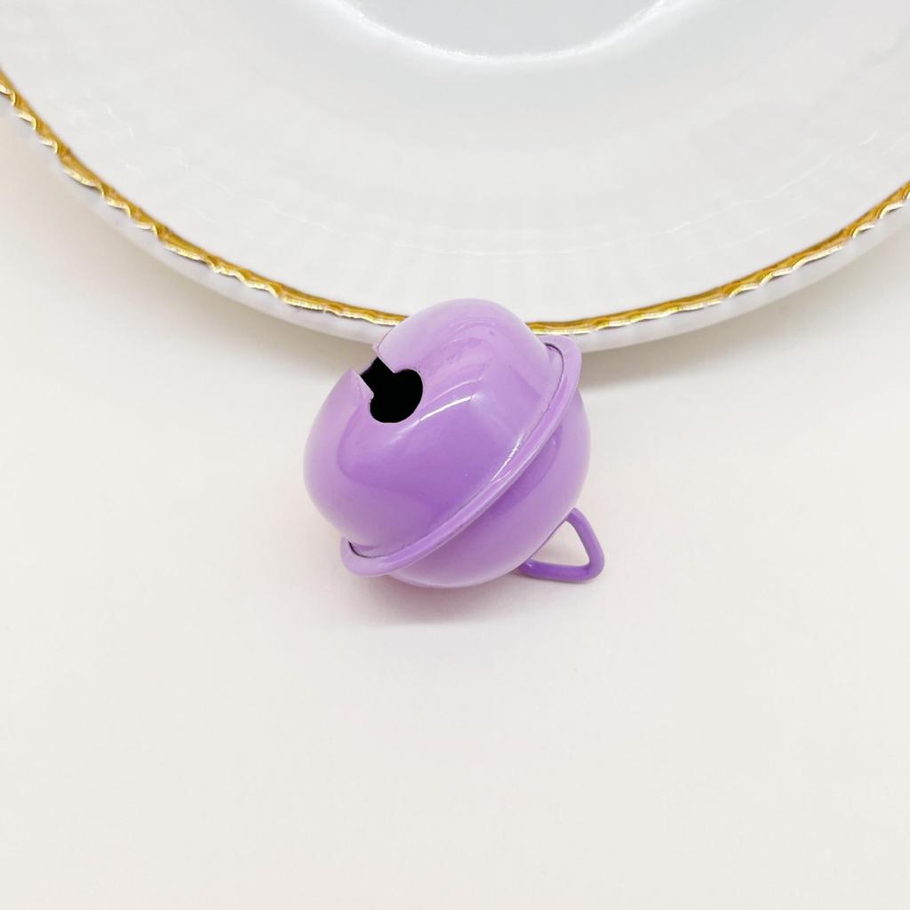 22mm Candy Color Bells for DIY Jewelry & Keyring Gifts - Metal Baked Paint Christmas Accessories