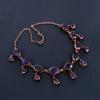 Amethyst Necklace, Gemstone Copper Electroformed Jewelry Necklace, Handmade Jewelry, For Anniversary Gift