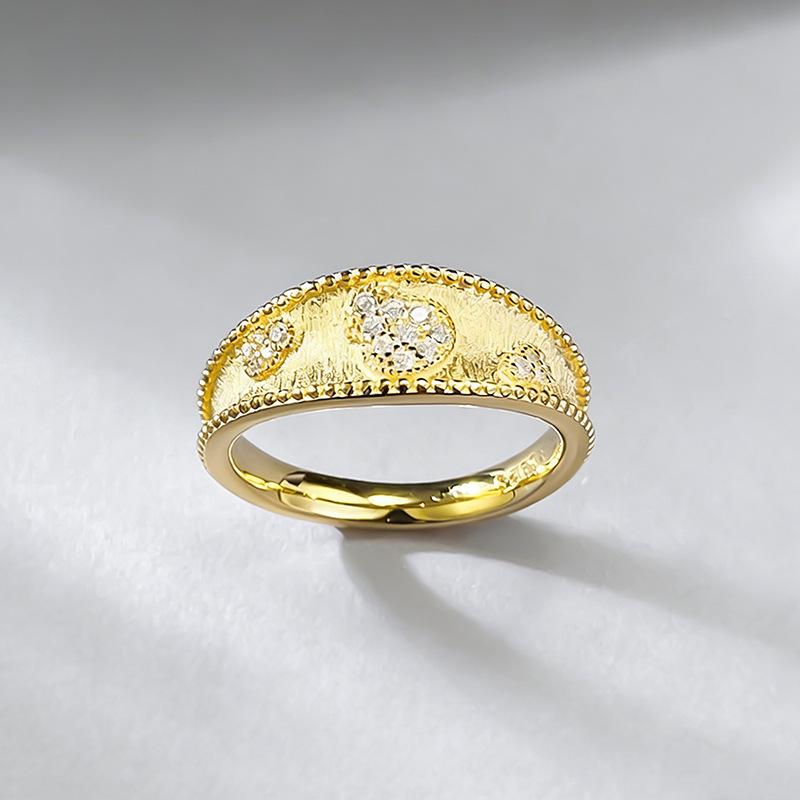 2026 S925 Silver Gold-Plated Gourd Ring: Retro Chinese Style for Autumn/Winter