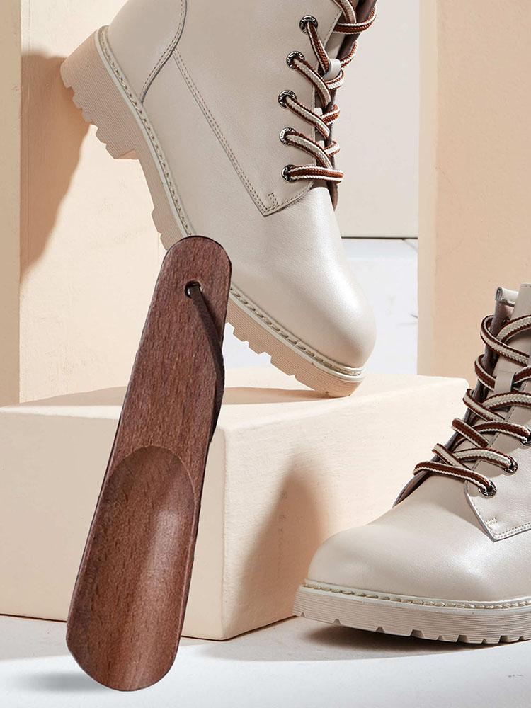 Schuhanzieher mit langem Griff, glatte Kante, Schuhlöffel aus Massivholz, Mehrzweck-Anziehhilfe für Senioren, Frauen, Männer