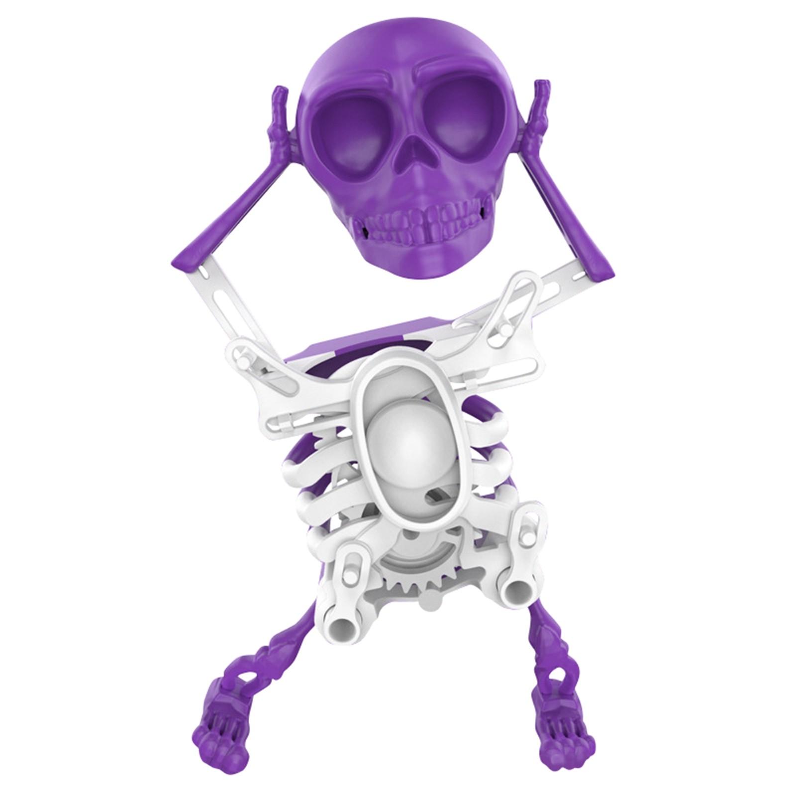 Dancing And Swinging 3D Skeleton Toy, Dancing Skeleton Toy, Wind Up Skeleton Dancing Toys, Relief Stress Dancing Toys, Clockwork Desktop Toys One Size