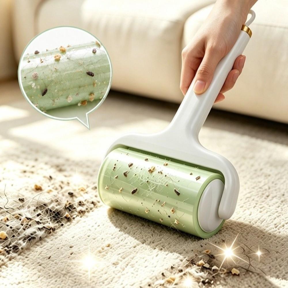 Hair Removal Lint Roller Brush Reusable Handle Pet Hair Remover Sticky Lint Roller  Pet Hair