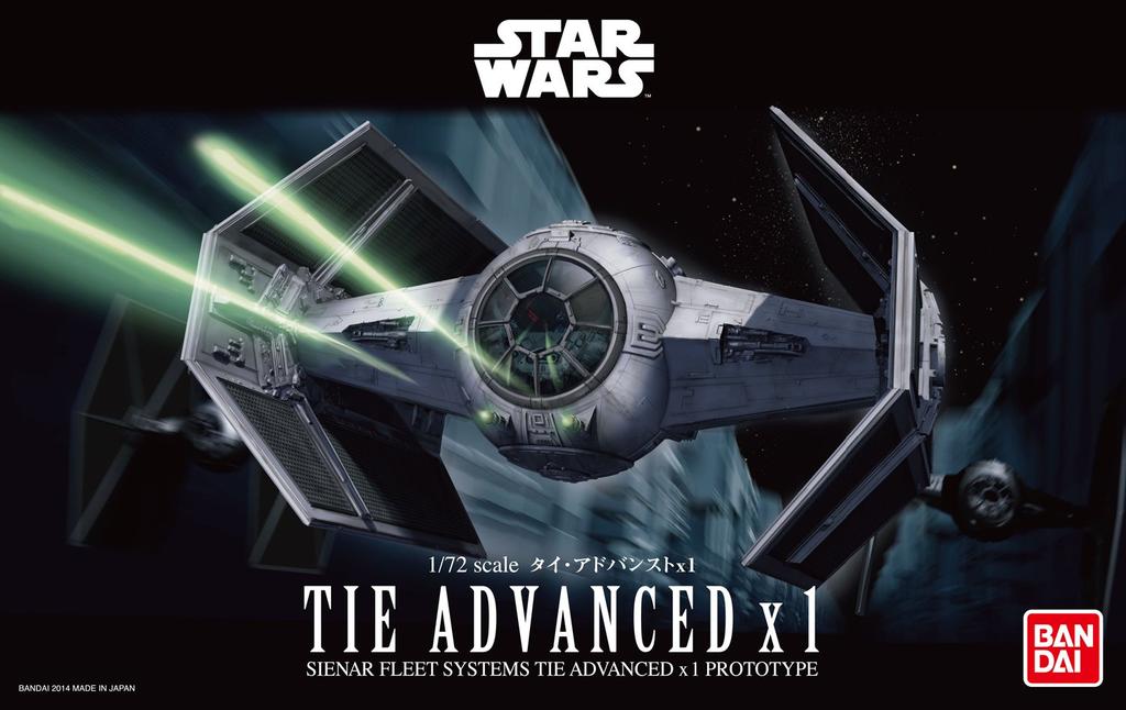 Star Wars TIE Advanced x1 1/72 Scale Plastic Model Kit