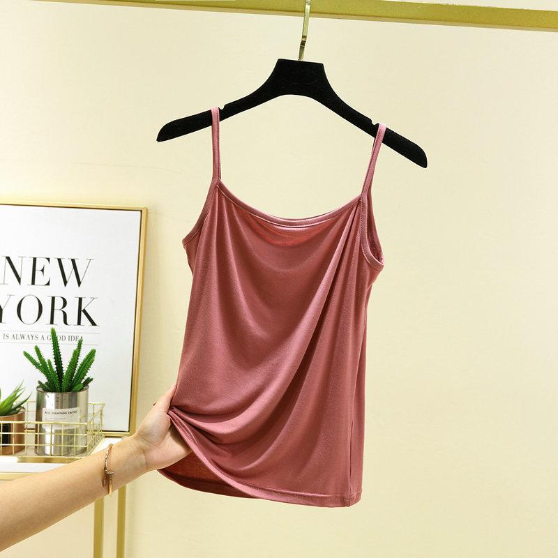 Modal Suspender Vest Women's Short Slim-fitting and Thin Large-size Top, Spring and Summer Inner Matching Student Black Bottoming Shirt