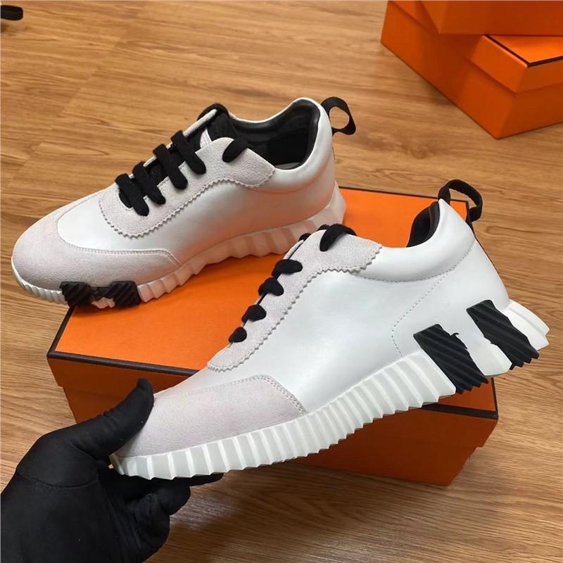 Large Size Men's Shoes H Sports Shoes Couple Style Lace-up Leather Fashion Casual Shoes Tide