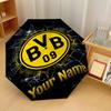 Borussia Dortmund Automatic 3‑Fold Umbrella 8‑Rib Windproof Folding Umbrella Sun Rain Protection For Outdoor Travel Daily Use