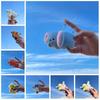 Cartoon Beanie Eyes Animal Pendant Soft Cartoon Bag Charms Creative Plush Doll Key Chain  Kids