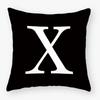 Black White Letters Sofa Decorative Cushion Cover Pillow Pillowcase Polyester 45*45Cm Throw Pillow Home Decor Pillowcover