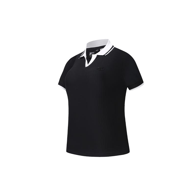 Fila Simple Polo Shirt With A Collar Women Tops A11W635110FBK