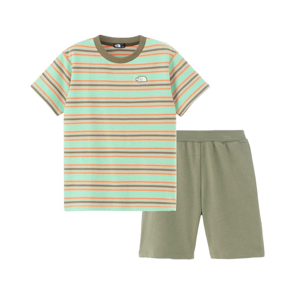 The North Face Border Tent Tee Time Size 140 S/S & Short, Green,