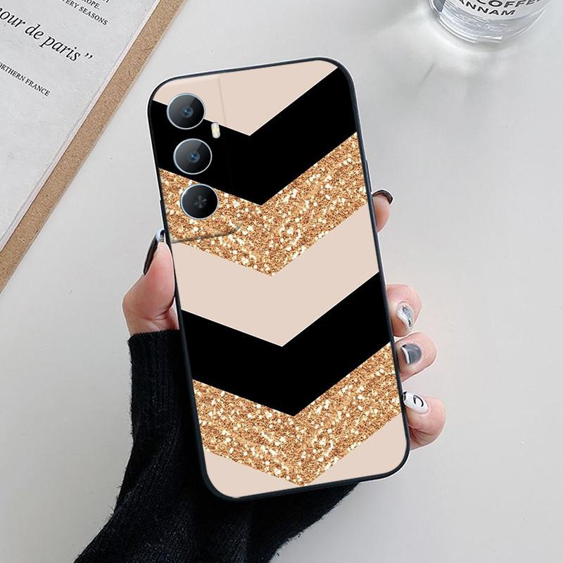 For Realme C65 Case C 65 Lovely Cartoon Flower Painted Soft Silicone Phone Cover For Realme C65 4G Funda Coque RealmeC65