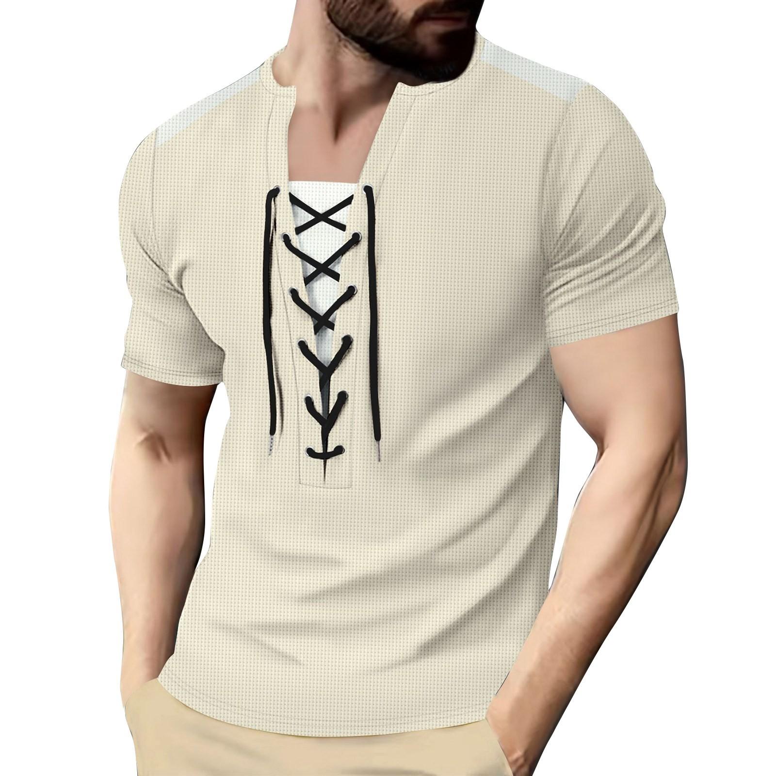 

Мужской топ с цветными блоками и круглым вырезом в стиле ретро с коротким рукавом, повседневные модные топы для мужчин L хаки