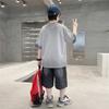 Teen Boys Set for Child Elegant T-shirts + Denim Shorts 2PCS Clothes Set Summer Kids Clothing Set