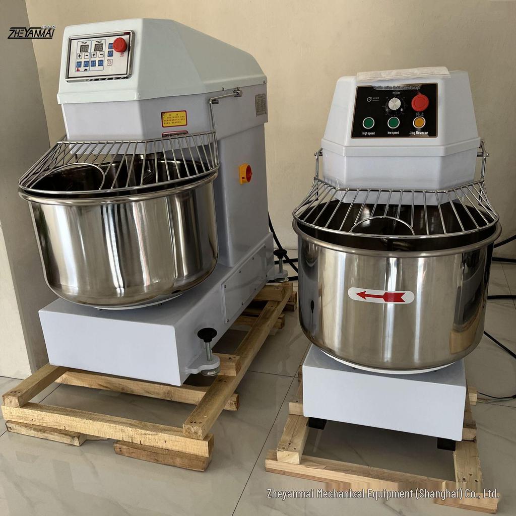 Commercial Double Action Vertical Dough Mixer: Fully Automatic, 10kg/20kg/25kg Capacity, Double Speed Kneading/Beating Machine.