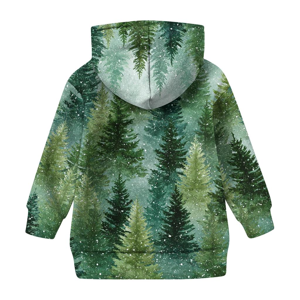 Girls' Hooded Tie-Dye Sweatshirt - Pullover Print Top
