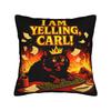 I Am Yelling Carl Donut Cat Meme Pillow Case Funny Pillow Cover Soft Pillowcases For Living Room Chair