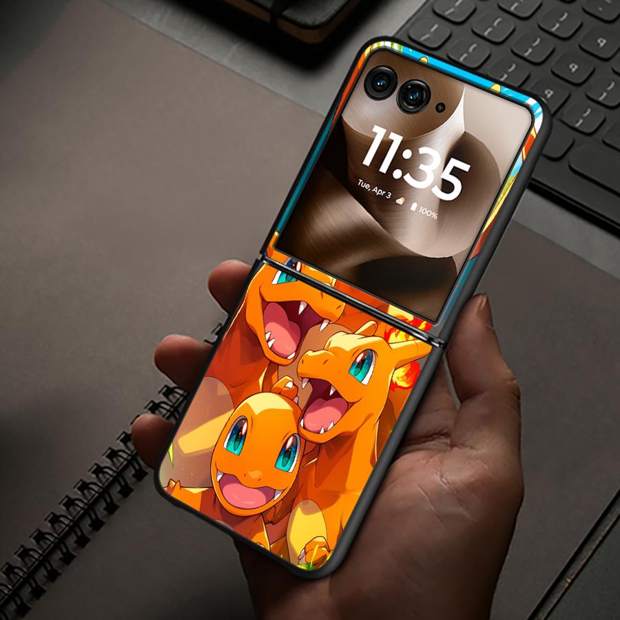 Back Phone Cover Luxury Funda Case for Motorola 50 60 Ultra 50/60 Hot Comic Pokemon Art