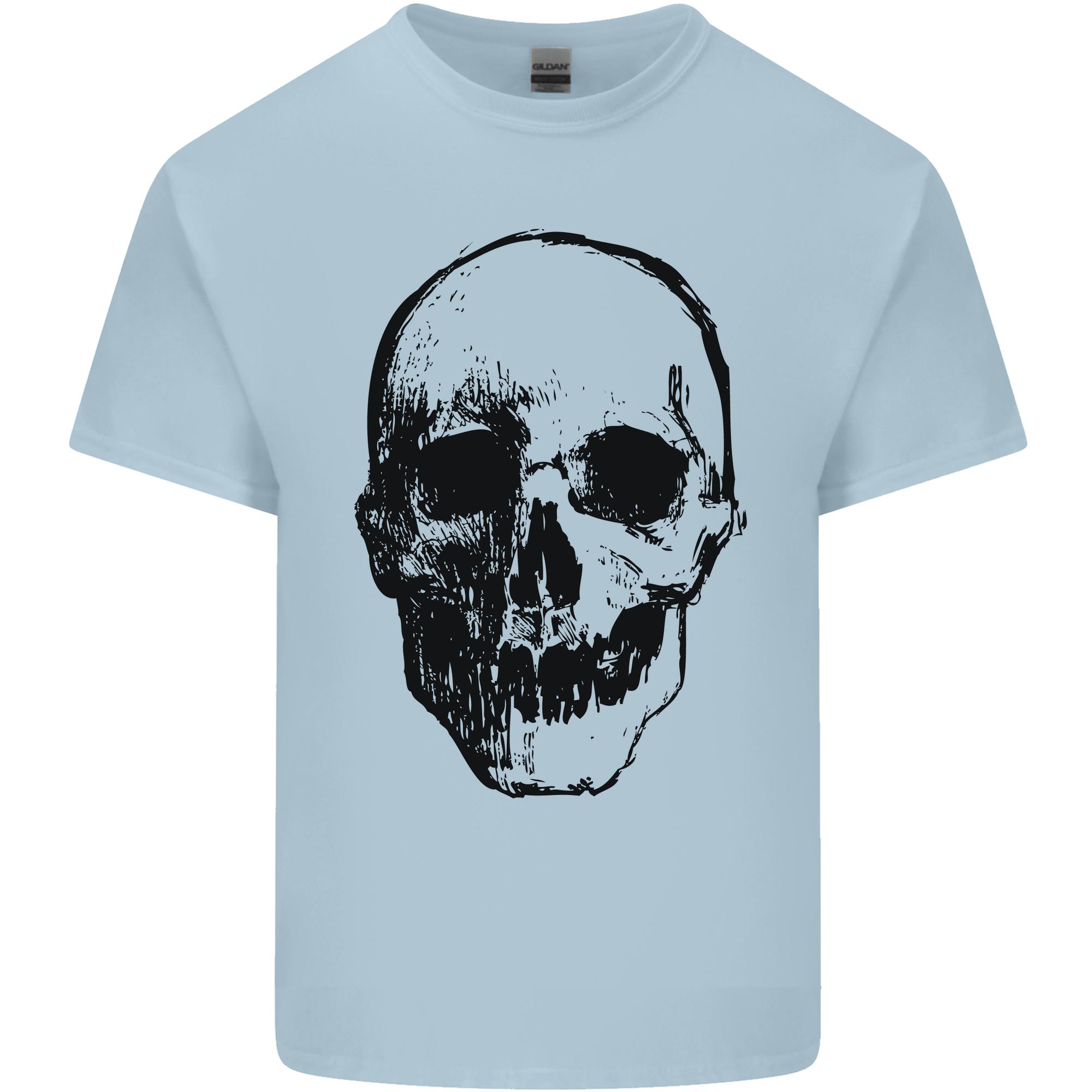 HuUnisex Skull Unisexs Light Cotton TShirt S