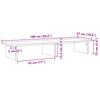 Monitor Stand Gray Sonoma 100 X 27 X 15 Cm Particleboard