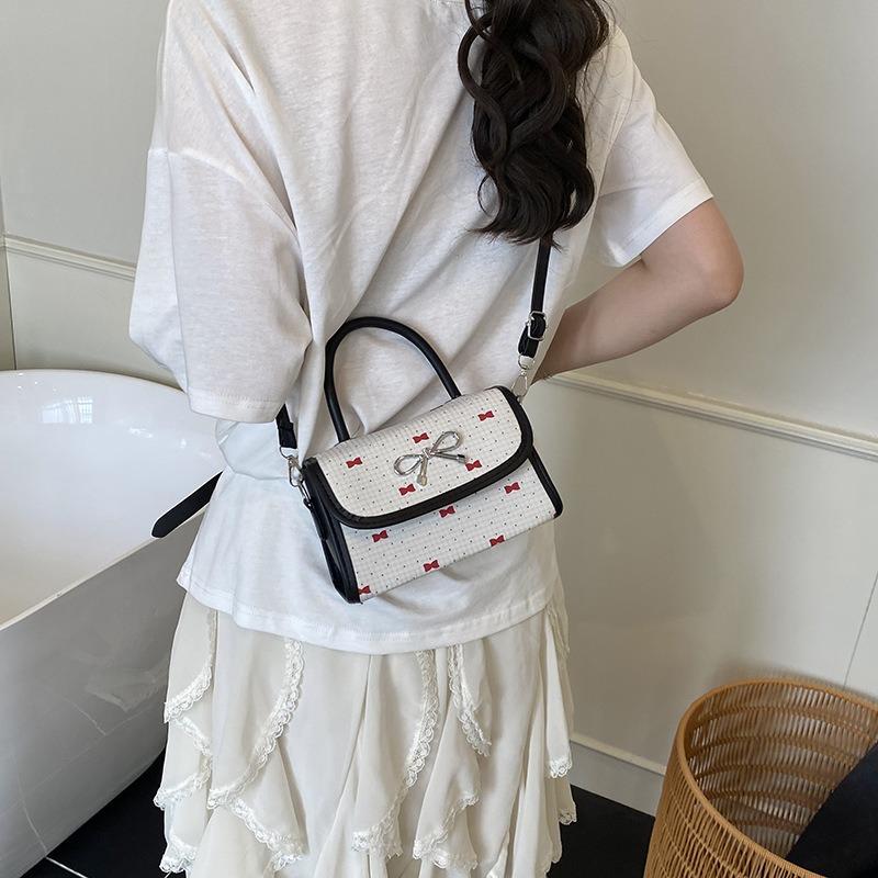 Girls bow baguette armpit bag new high-end texture fashion casual shoulder messenger bag women