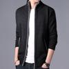 Herren Dickes Fleecegefüttertes Strickjacken-Sweatshirt mit Reißverschluss