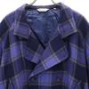 PIA SPORTS Made In Japan Wool Check Jacket ? 3 Blue Men's Used