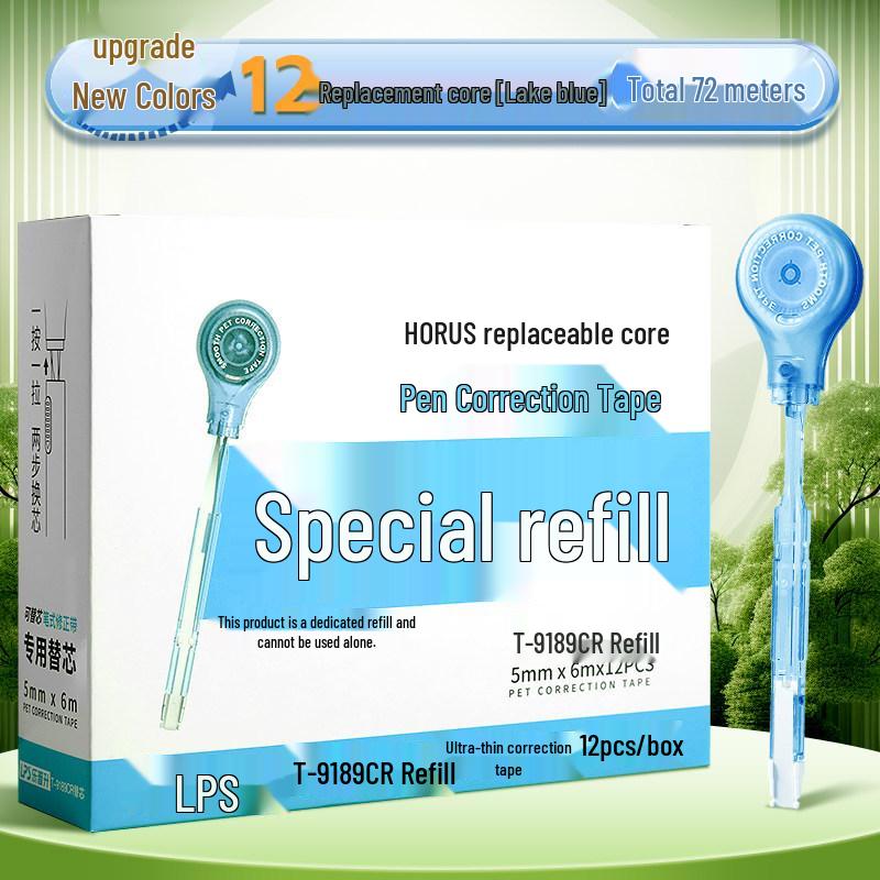 Portable Refillable Correction Tape Pen – Pen-Style, Large Capacity, Ideal for Students