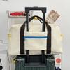 Contrast color leisure sports fitness bag large capacity short trip business travel luggage bag dopamine portable oblique span bag