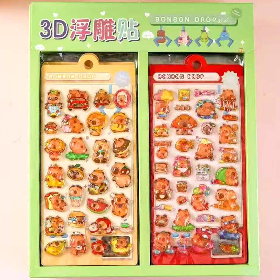 Cartoon 3D Stickers Water Transfer Stickers Cute Children s Girl Cartoon Decoration Stickers