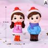 2Pcs/Set Mini Lovers Dolls Model Figures Micro Landscape Fairy Garden Figurine