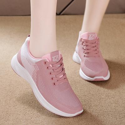 Sommer Damen Schuhe Atmungsaktive Fliegengestrickte Schuhe Mode Sportschuhe