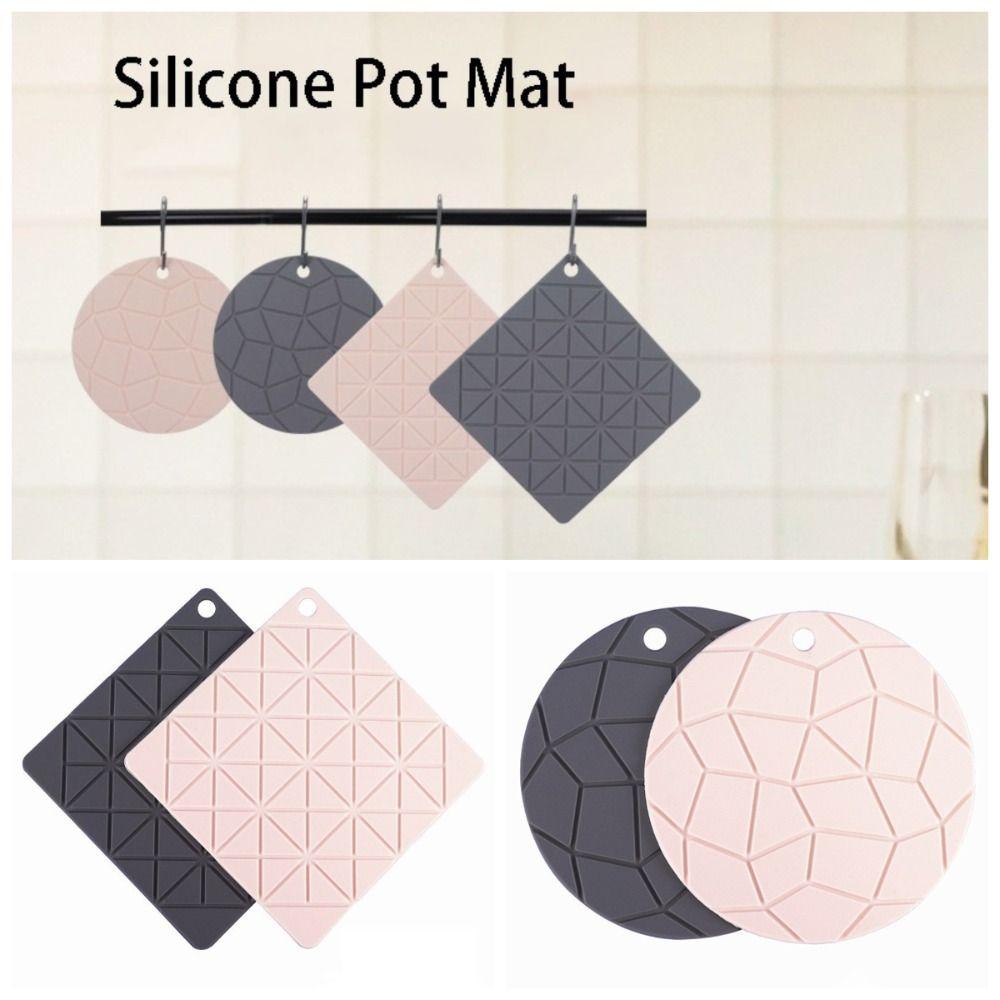 Non Slip Silicone Pot Mat Foldable Tableware Pad Table Decoration Dining Table Mat Kitchen