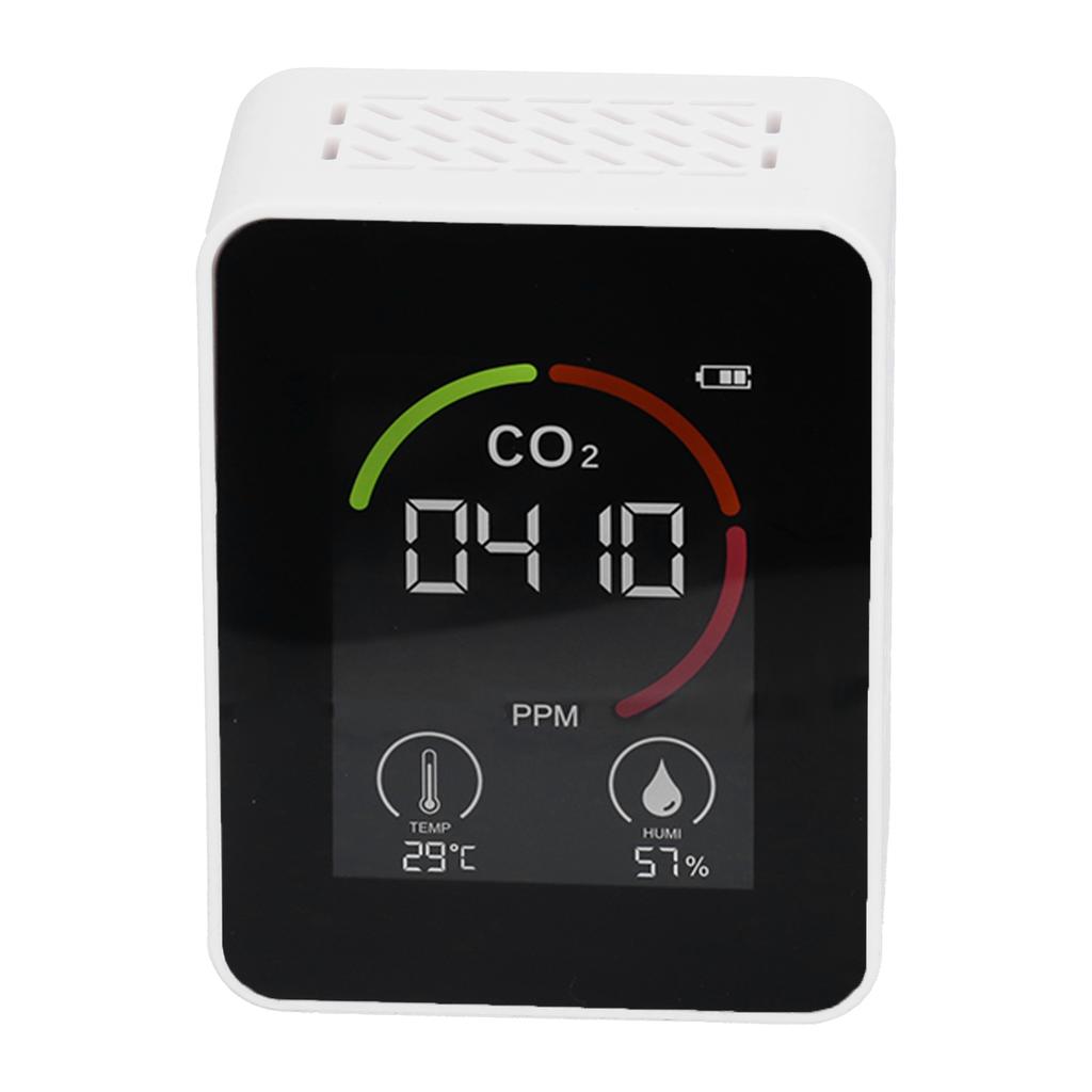 Smart Carbon Dioxide Detector USB Charging Infrared Temperature Humidity Air Quality Monitor