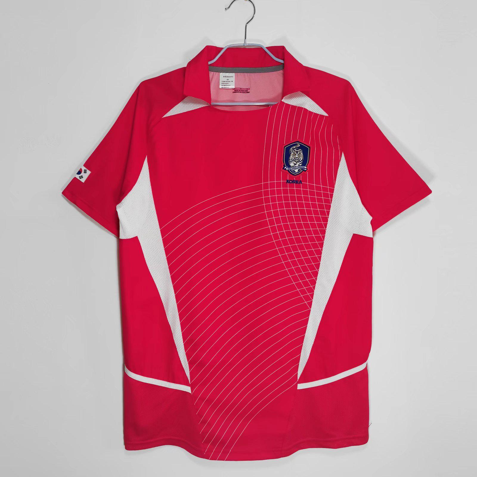 Korea national team classic retro jersey 2002 hip-hop popular wear style World Cup football jersey top S