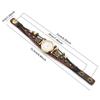 Minimalist Vintage Leather Quartz Watch Women Round Dial 28mm Punk Style Wristwatch With Braided Strap