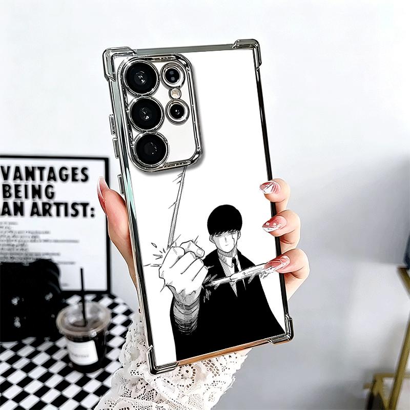 

Mashle Magic And Muscles Anime Plating Phone Case For Samsung Galaxy S24 S25 FE S26 Edge S23 Ultra S22 S21 Plus S20 Anti-Fall Ai Samsung S25 Ultra