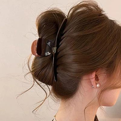 High-End Essigsäure Haarspangen Elegante Französische Große Spangen Geschenk Krabben Haarspangen Dame
